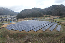 朝来市和田山発電所向け　太陽光設備工事　500KW　電気設備工事
